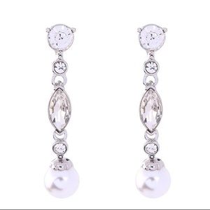 ☀️2 for $20 Rhinestone and Pearl Drop Earrings